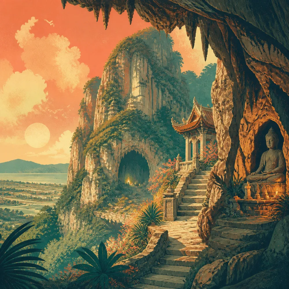 Marble Mountains: пещеры · пагоды · виды